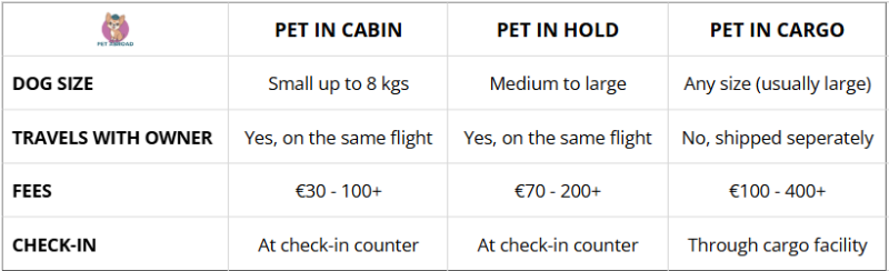 Fly with dog - explanation of terms