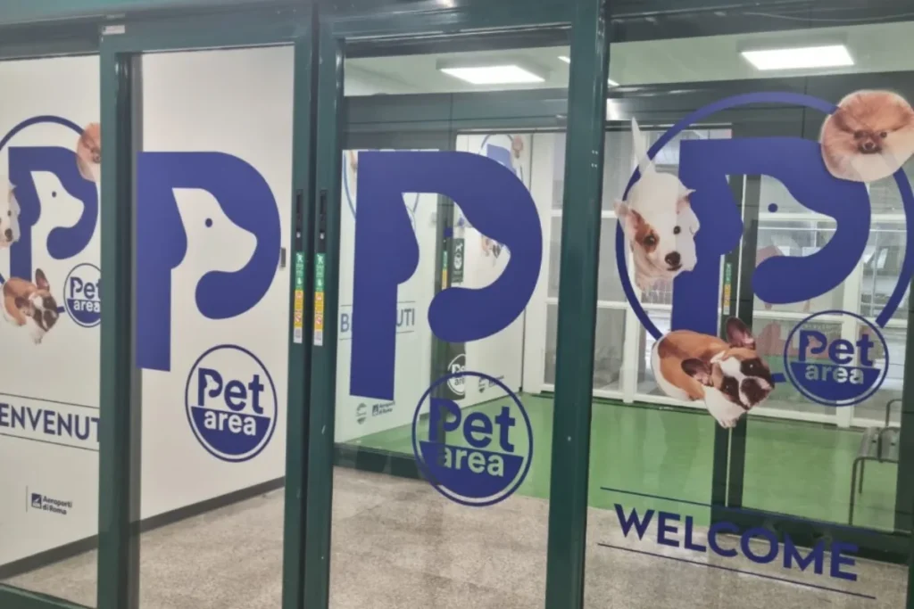 Pet relief area in Rome, Italy
