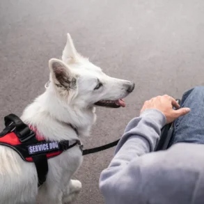 Flying with assistance dog
