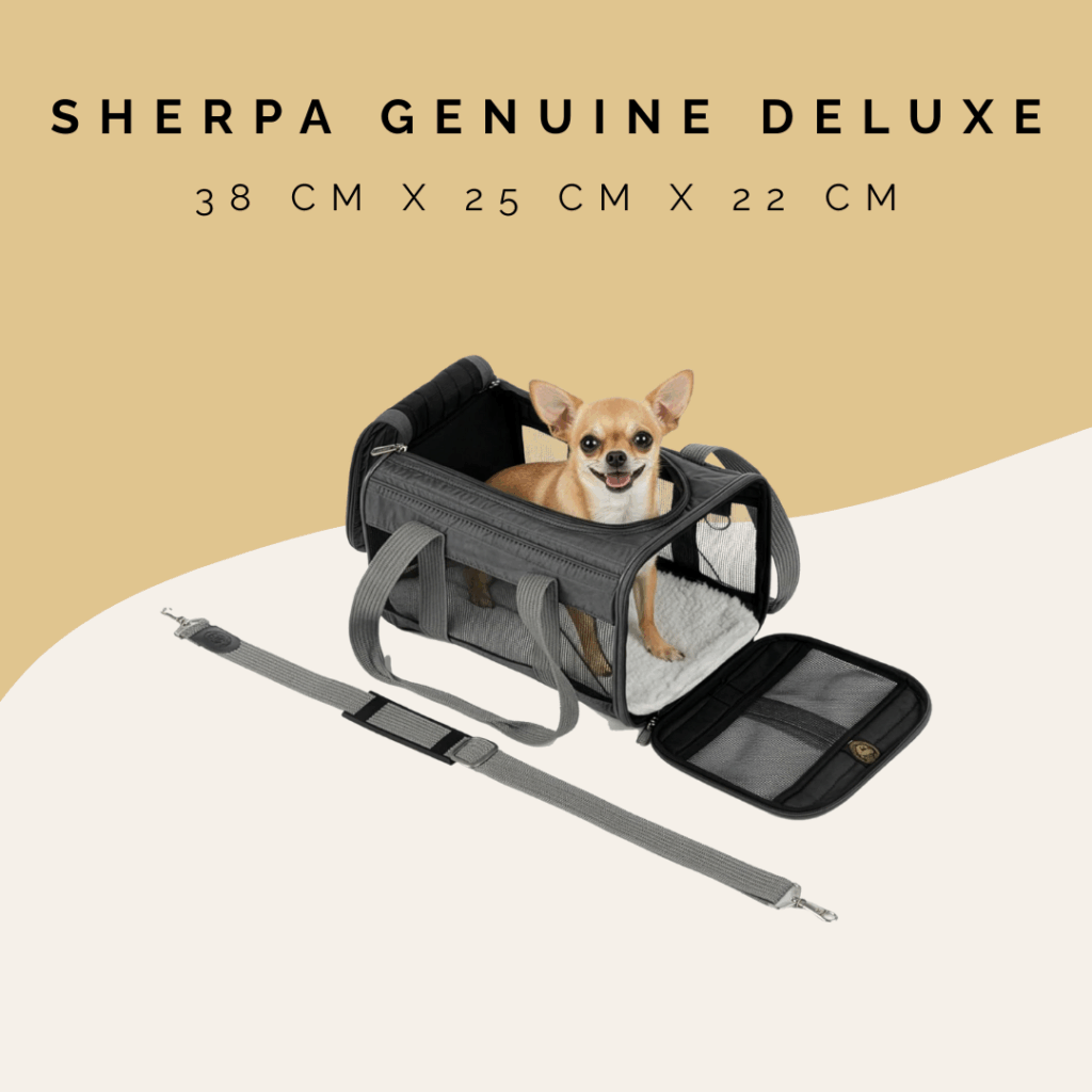 Etihad Airways pet policy approved carrier Sherpa Geniune Deluxe