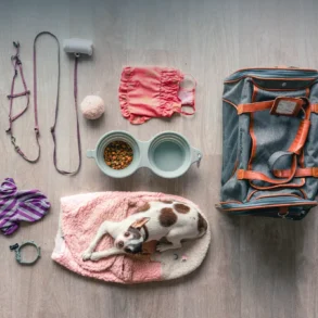 Air travel accessories for dogs